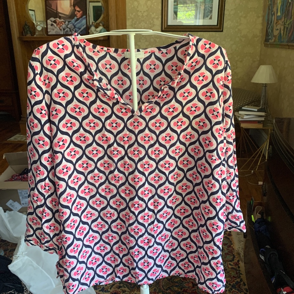 Talbots cotton rayon blouse. Worn‎ twice.